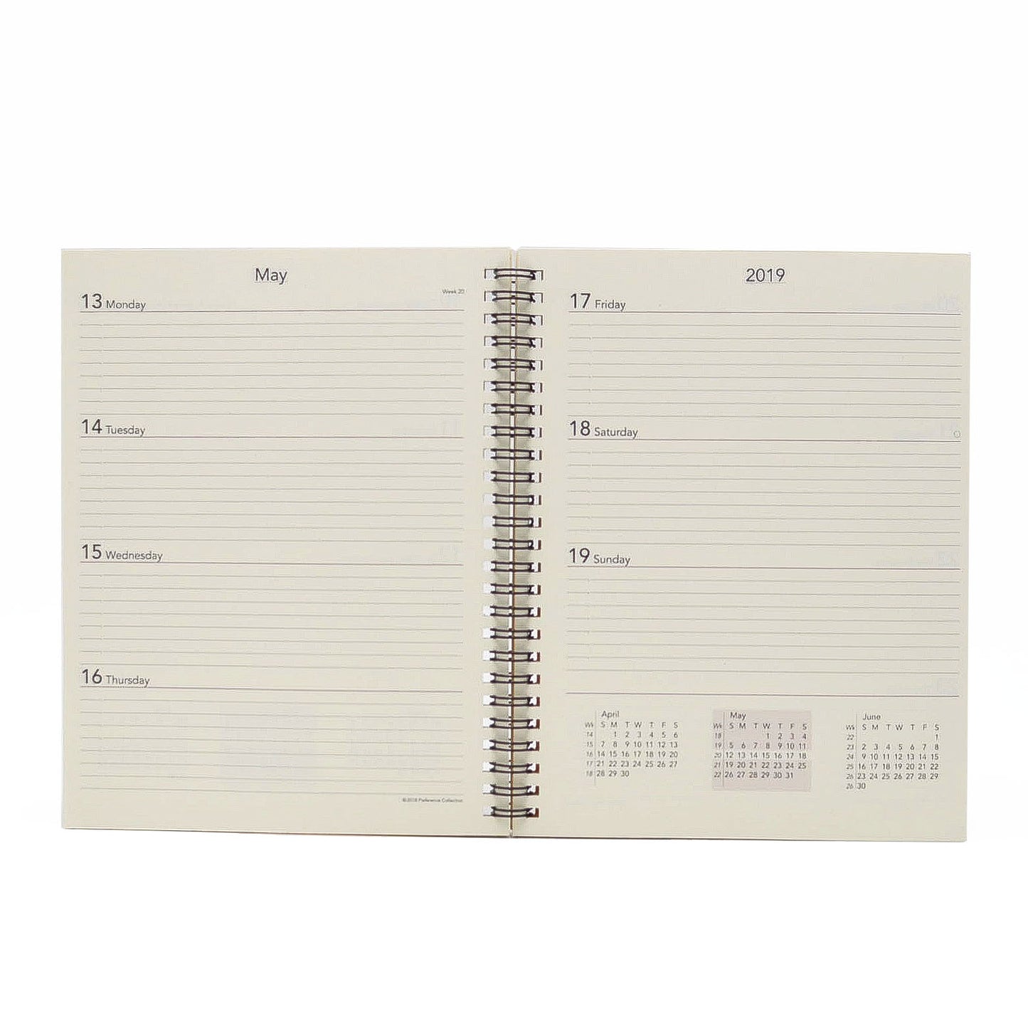 Preference Collection: PD86WI 6-3/4" x 8-3/4" Wirebound Planner